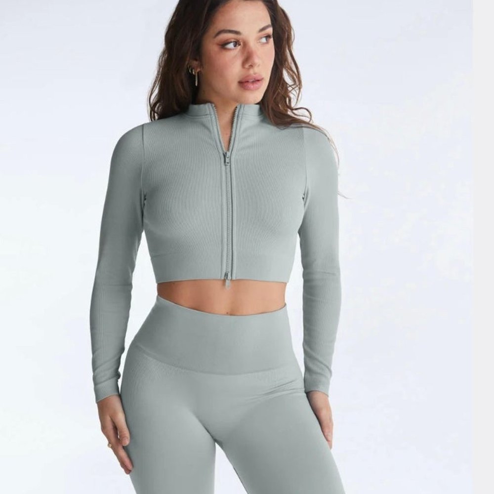 Set Active Sculpteflex Sculpt Zip up in Rain